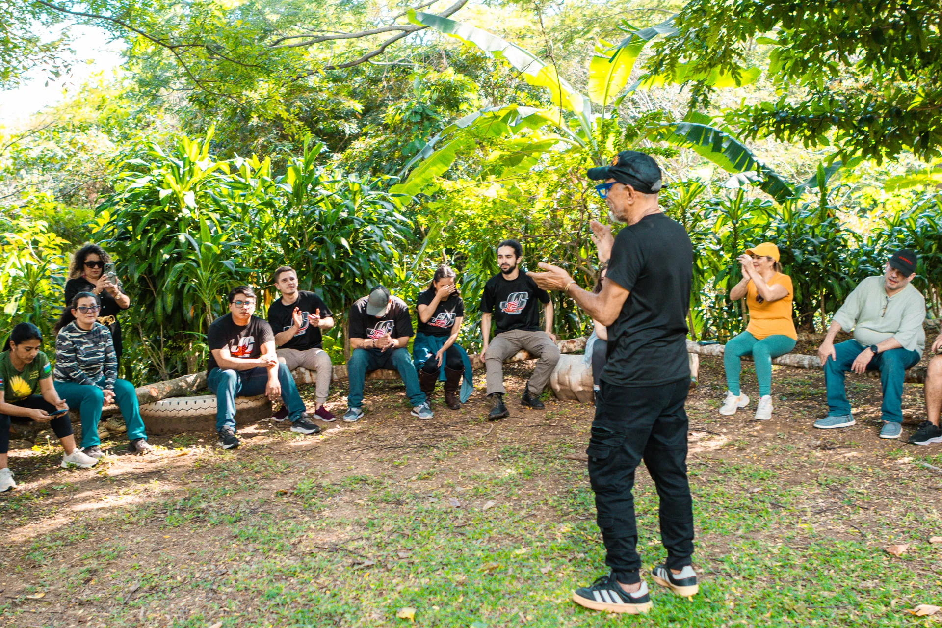 Participantes en actividades de campamento